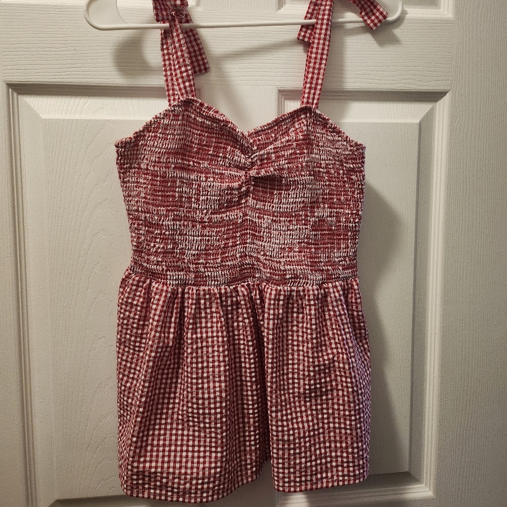 Unique Vintage Gingham Tank Top